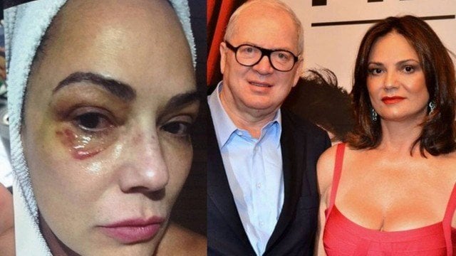 Luiza Brunet e Lírio Parisotto (Foto: Reprodução / Globo)