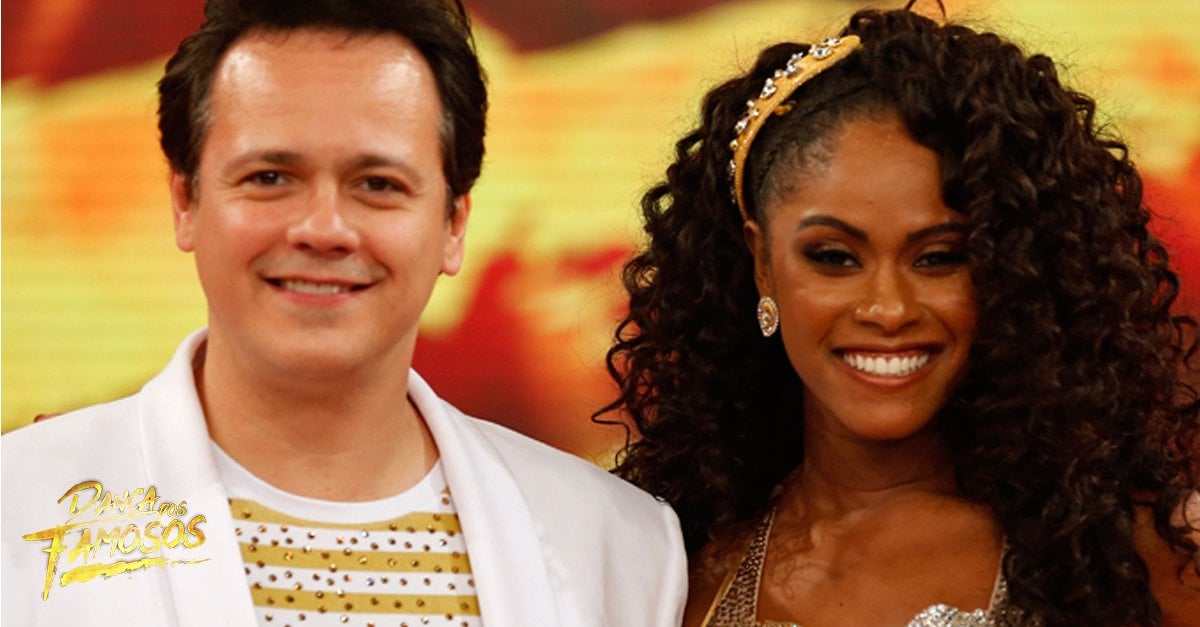 Danton Mello acabou perdendo o Dança dos Famosos no Domingão do Faustão (Foto: Reprodução)