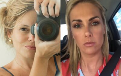 Ana Hickmann e a mulher identificada como a responsável pelas mensagens.
(Foto: Reprodução/Facebook/Instagram Stories)