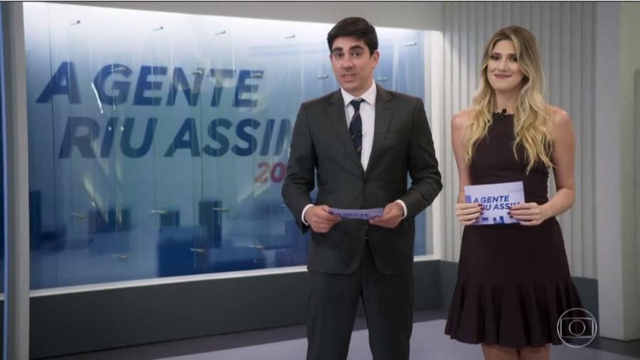 Dani Calabresa e Marcelo Adnet fazem piada com a própria separação Imagem: Reprodução/TV Globo