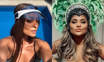 Juliana Paiva e Mileide Mihaile se ignoraram em evento