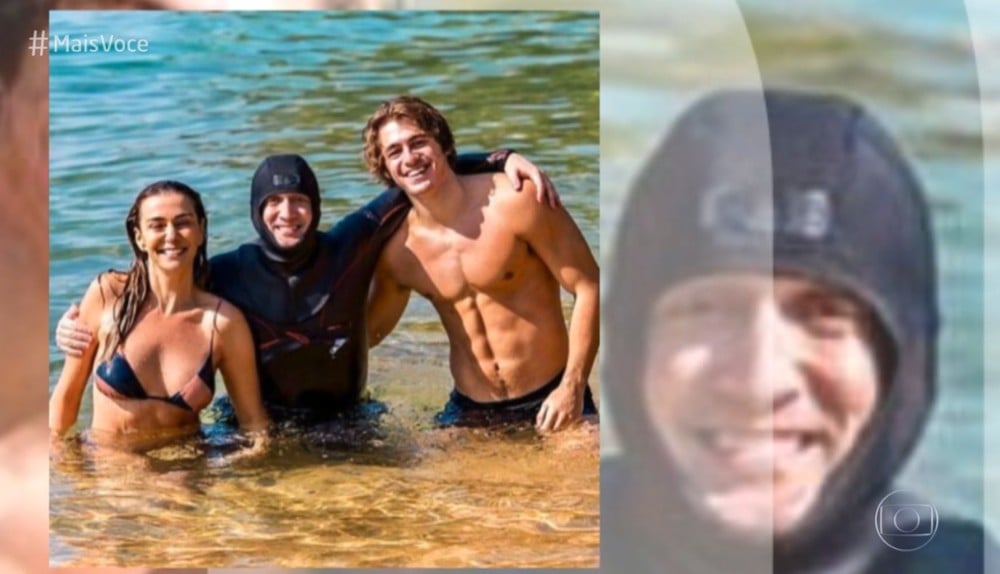 Lucas Capri estreia do cinema ao lado da tia Mônica Martelli — (Foto: TV Globo)