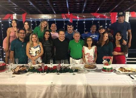 Ximbinha passou o Natal com amigos (Foto: Reprodução)