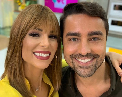 Ana Furtado e Ricardo Pereira no comando do Mais Você, na Globo. (Foto: Reprodução)