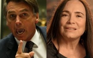 Jair Bolsonaro e Regina Duarte (Foto: Reprodução)