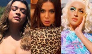 Preta Gil, Anitta e Pabllo Vittar: Rivalidade feminina (Foto: Reprodução)