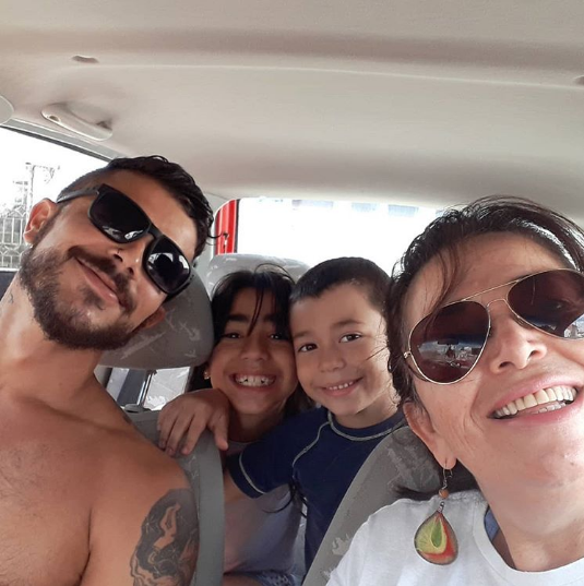 David, Tereza do BBB19 e os netos da confinada (Foto: Reprodução/ Instagram)