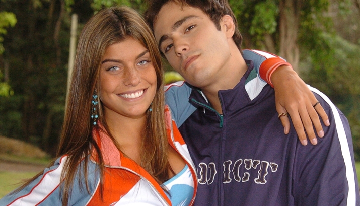 Joana ao lado de Thiago Rodrigues em Malhação. (Foto: João Miguel Júnior/TV Globo)