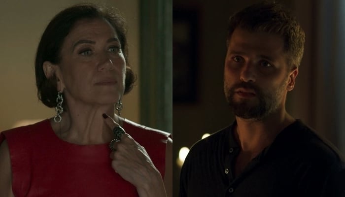 Valentina (Lília Cabral) e Gabriel (Bruno Gagliasso) em O Sétimo Guardião (Foto: Reprodução/Globo)