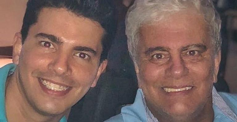 Wagner Montes e ao lado do filho (Foto: Reprodução/Instagram)