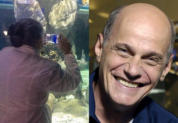 Família de Ricardo Boechat visita AquaRio (Foto: Divulgação)