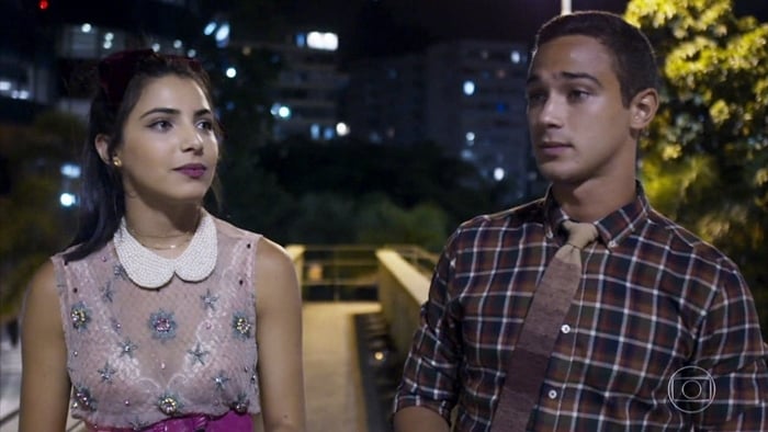 Pérola (Rayssa Bratillieri) e Márcio (André Luiz Frambach) em cena de Malhação: Vidas Brasileiras (Foto: Reprodução/Globo)