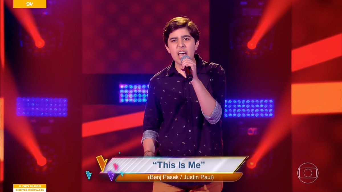 João Pedro no The Voice Kids (Foto: Reprodução)