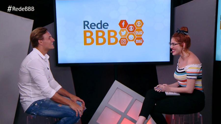 Após sua eliminação, Diego conversa com Ana Clara Imagem: Reprodução/GloboPlay