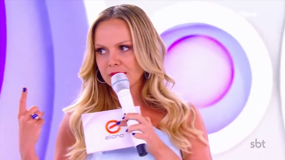 Eliana no comando de seu programa dominical (Foto: Reprodução/SBT)