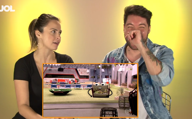 Nasser e Ana Paula comentam edição do Big Brother (Foto: Reprodução/ UOL)