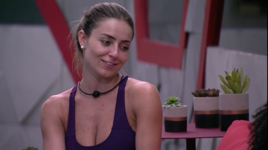 Paula no BBB19 (Foto: Reprodução/Globo)
