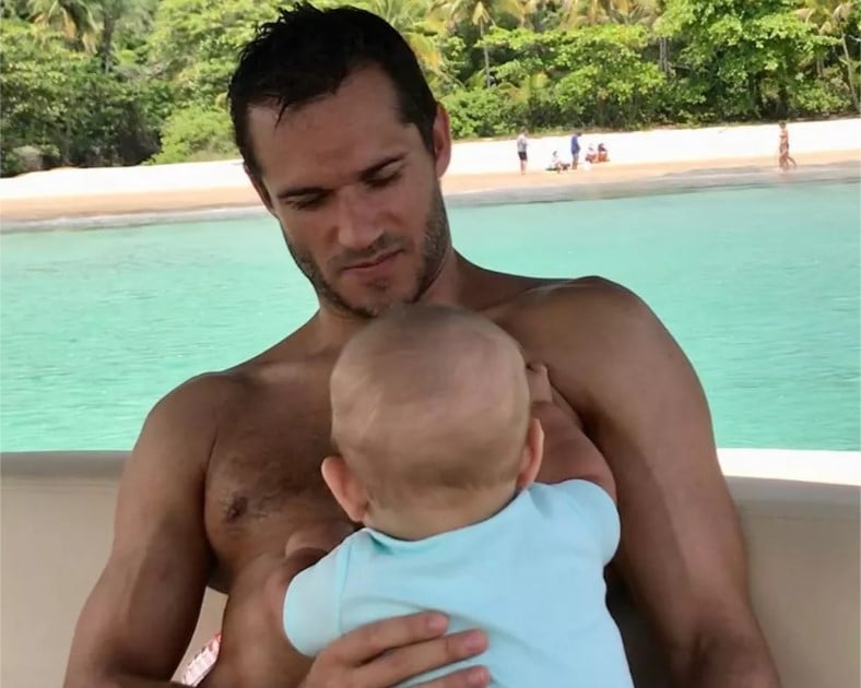 Paulo Rocha com o filho (Foto: Reprodução)