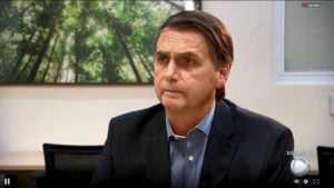 Bolsonaro em entrevista à Record (Foto: Reprodução)