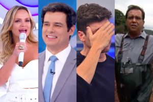 Programas de domingo, da Record e SBT, disputam audiência semanalmente. (Foto: Reprodução/Montagem)