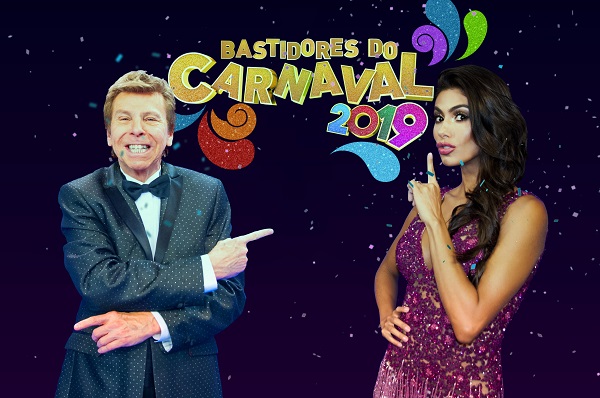 Nelson Rubens e Flávia Noronha comandam o "Bastidores do Carnaval" (Foto: Divulgação/RedeTV!)