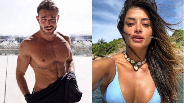 Aline Riscado engatou um romance com o bonitão