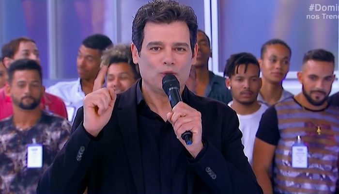 Celso Portiolli no Domingo Legal  (Foto: Reprodução/SBT)