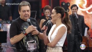 Faustão se atrapalhou ao falar o nome da Mel Fronckowiak (Foto: Reprodução: Globo)