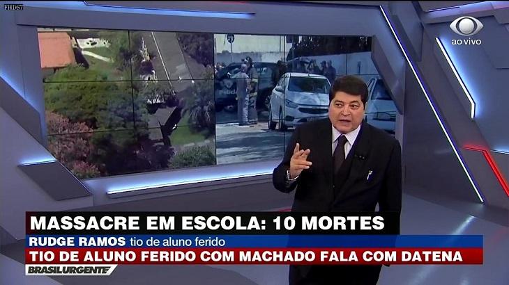 Datena apresentou o "Brasil Urgente" nesta quarta