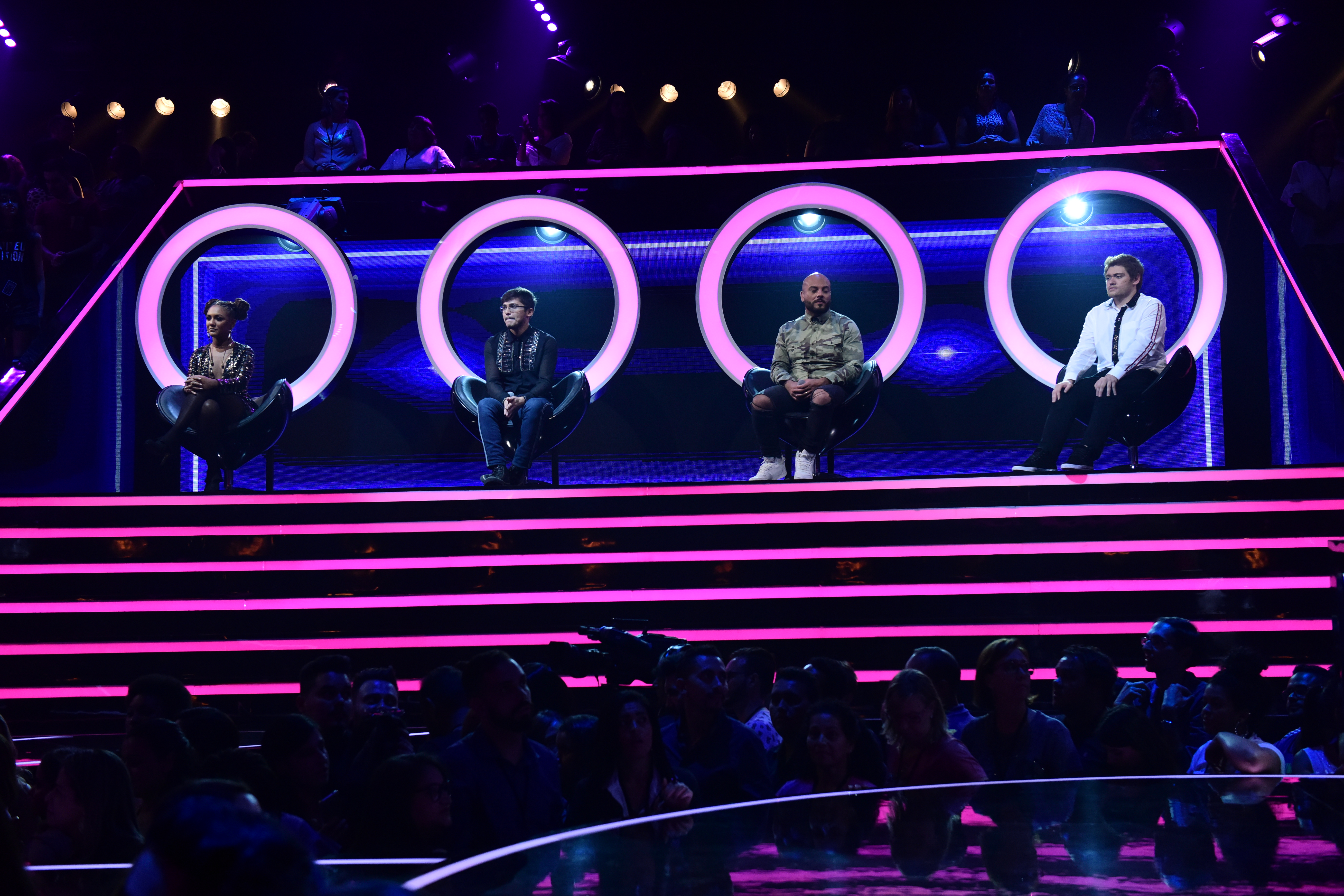 Participantes do programa da Xuxa Meneguel The Four 