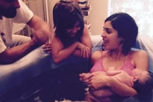 Bela Gil com seus filhos antes de comer placenta (Foto: Reprodução/Instagram)