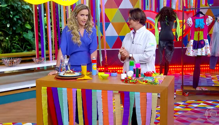 A apresentadora Mariana Ferrão e a pediatra Ana Escobar no Bem Estar (Foto: Reprodução/Globo)