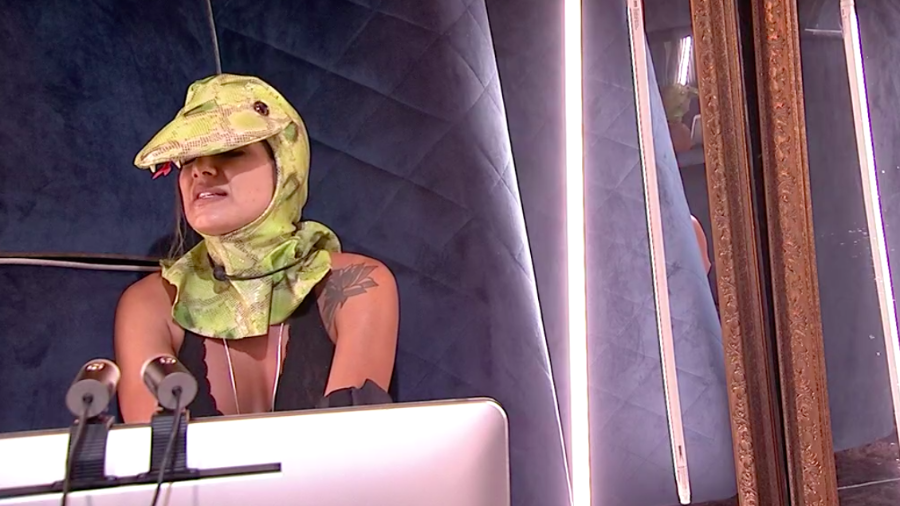 Carol Peixinho no BBB19 (Foto: Reprodução/ Globo)