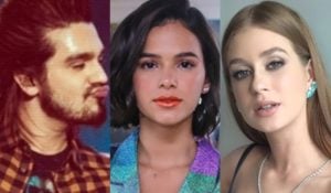 Luan Santana, Bruna Marquezine e Marina Ruy Barbosa (Foto: Reprodução)