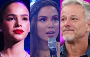 Bruna Marquezine, Anitta e Marcello Novaes na Globo (Foto: Reprodução)