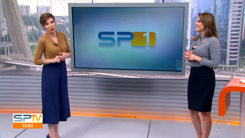Gloria Vanique e Eliana Marques no SP1 (Foto: Reprodução/Globo)