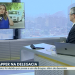 Cantor foi preso e parou em telejornal da Globo no Rio de Janeiro. (Foto: Reprodução)