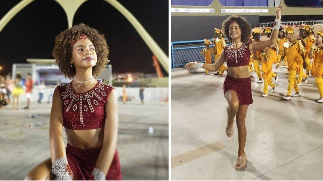 Alana Cabral de Verão 90 na Sapucaí (Foto: Divulgação)