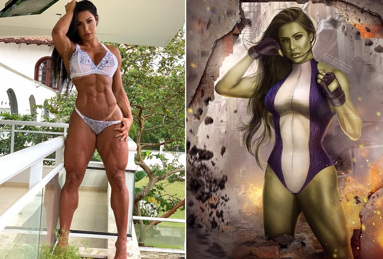 Gracyanne Barbosa foi chamada de Mulher-Hulk por fã (Foto: Reprodução/Instagram)