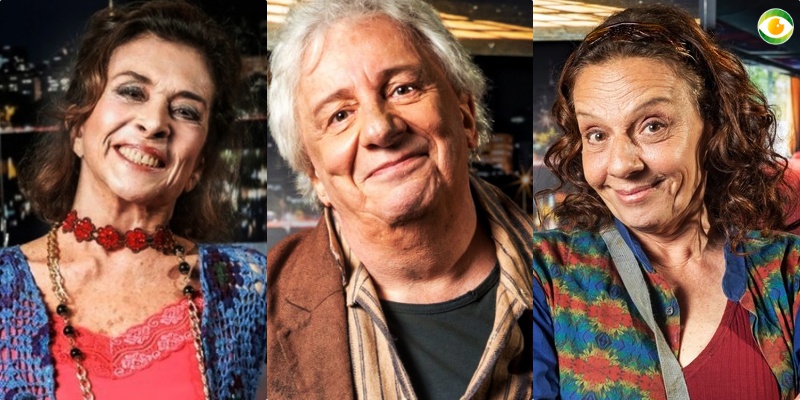Marco Nanini, Rosi Campos, Betty Faria em A Dona do Pedaço da Globo