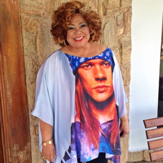 Muita gente não sabe mas Alcione é grande fã do Gun's Roses (Foto: Reprodução)