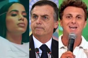 Anitta e Luciano Huck colocaram Bolsonaro contra a parede na Globo (Foto: Reprodução)