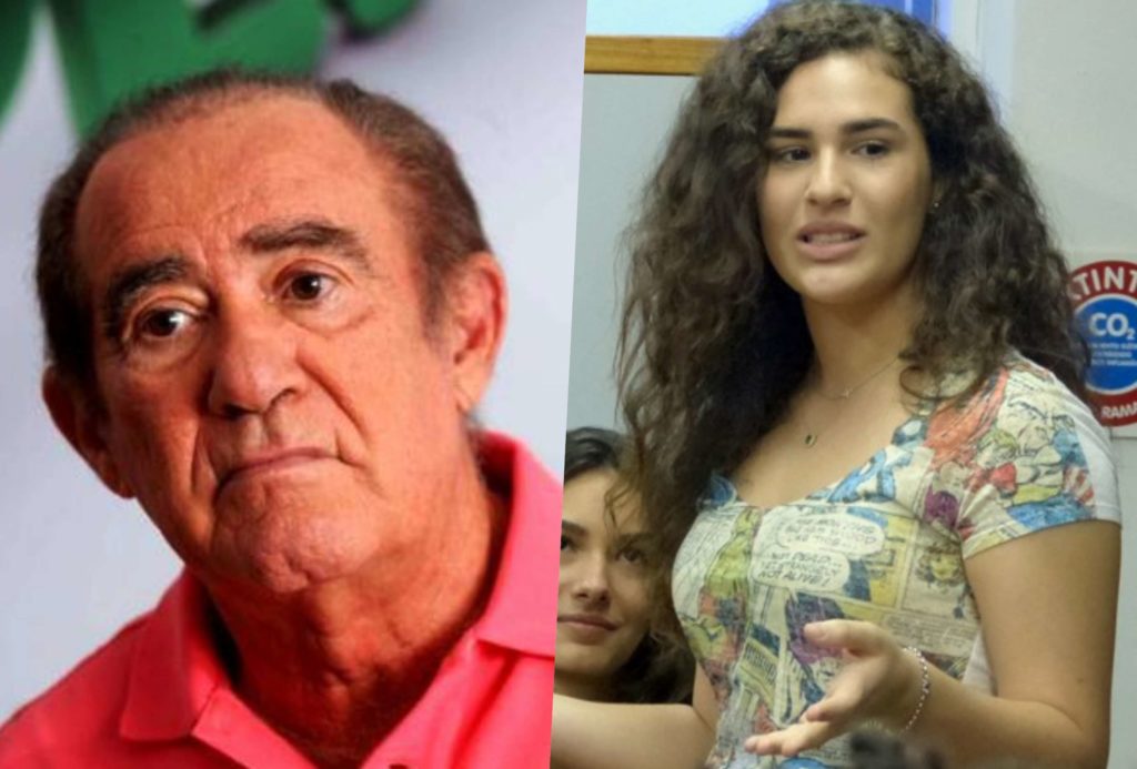Renato Aragão, o Didi e a filha Livia Aragão (Foto montagem)