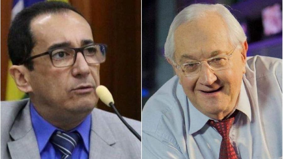 Boris Casoy e Jorge Kajuru travavam uma briga na Justiça (Foto: Reprodução)