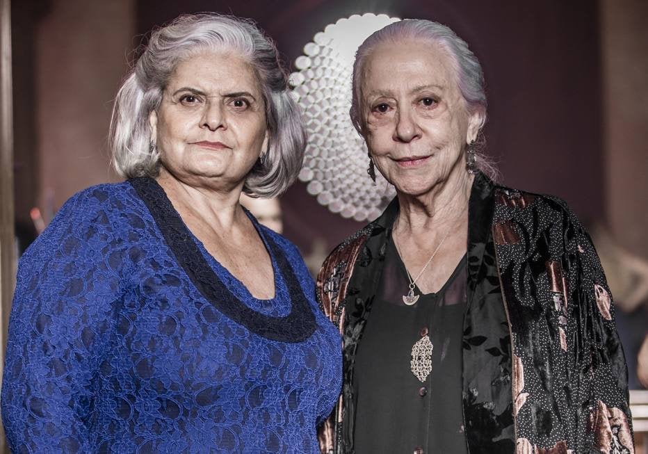 Jussara Freire e Fernanda Montenegro em A Dona do Pedaço