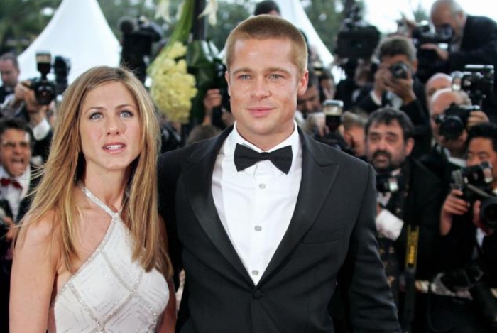 Jennifer Aniston e Brad Pitt quando eram casados (Foto: Reprodução)