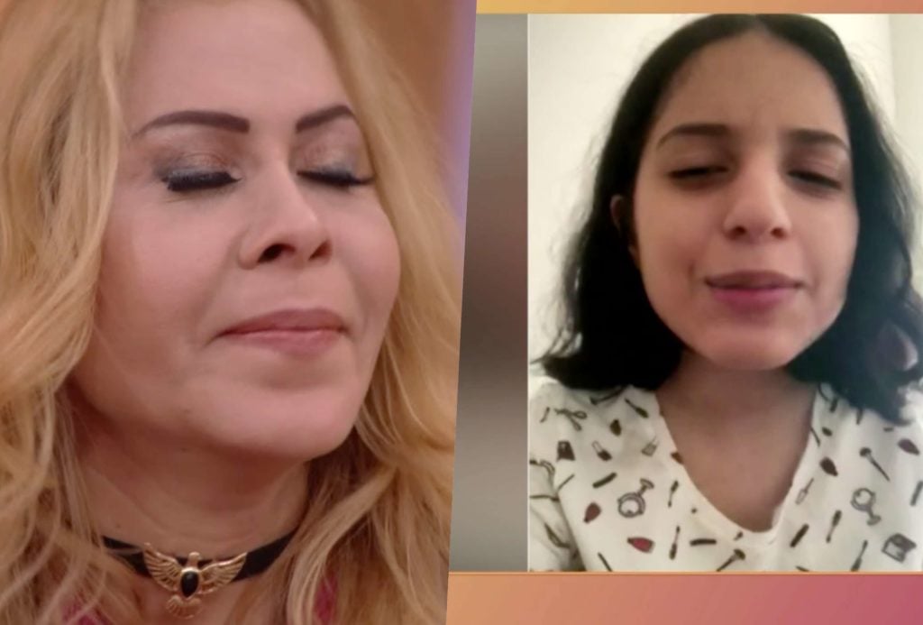 Joelma se emocionou ao receber depoimento de filho no Encontro ao vivo