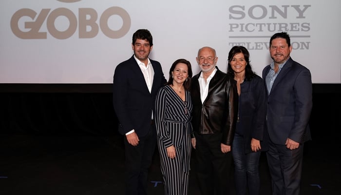 Raphael Corrêa Neto, Monica Albuquerque, Silvio de Abreu, Elisabetta Zenatti e Brendan Fitzgerald (Foto: Globo/Ricardo Cohen)