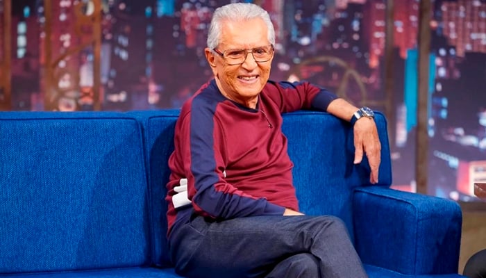 Carlos Alberto de Nóbrega em entrevista ao The Noite (Foto: Gabriel Cardoso/SBT)