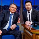 Bolsonaro é entrevistado por Danilo Gentili no The Noite do SBT (Foto: Gabriel Cardoso/SBT)